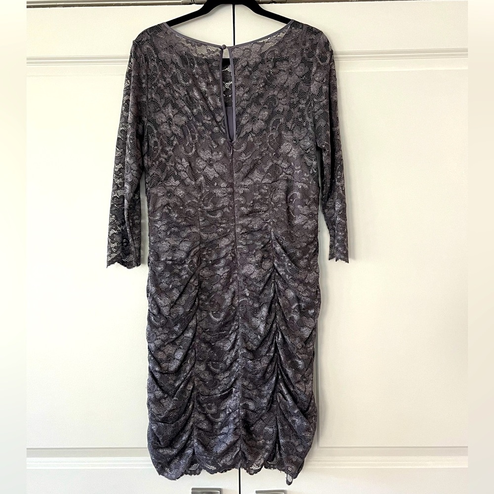 Jessica Howard Lace Metallic Purple dress size 12